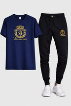 Gold Billionare Printed T Shirt & Trouser Set ( Stylih & Breathable )