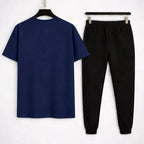 Gold Billionare Printed T Shirt & Trouser Set ( Stylih & Breathable )