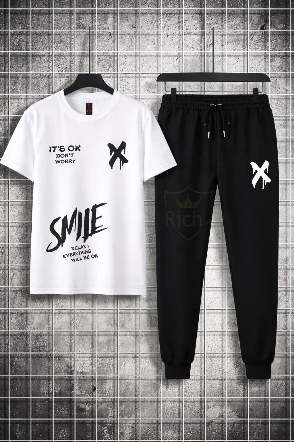 Trendy Logo-Printed Summer TracSuit For Men's