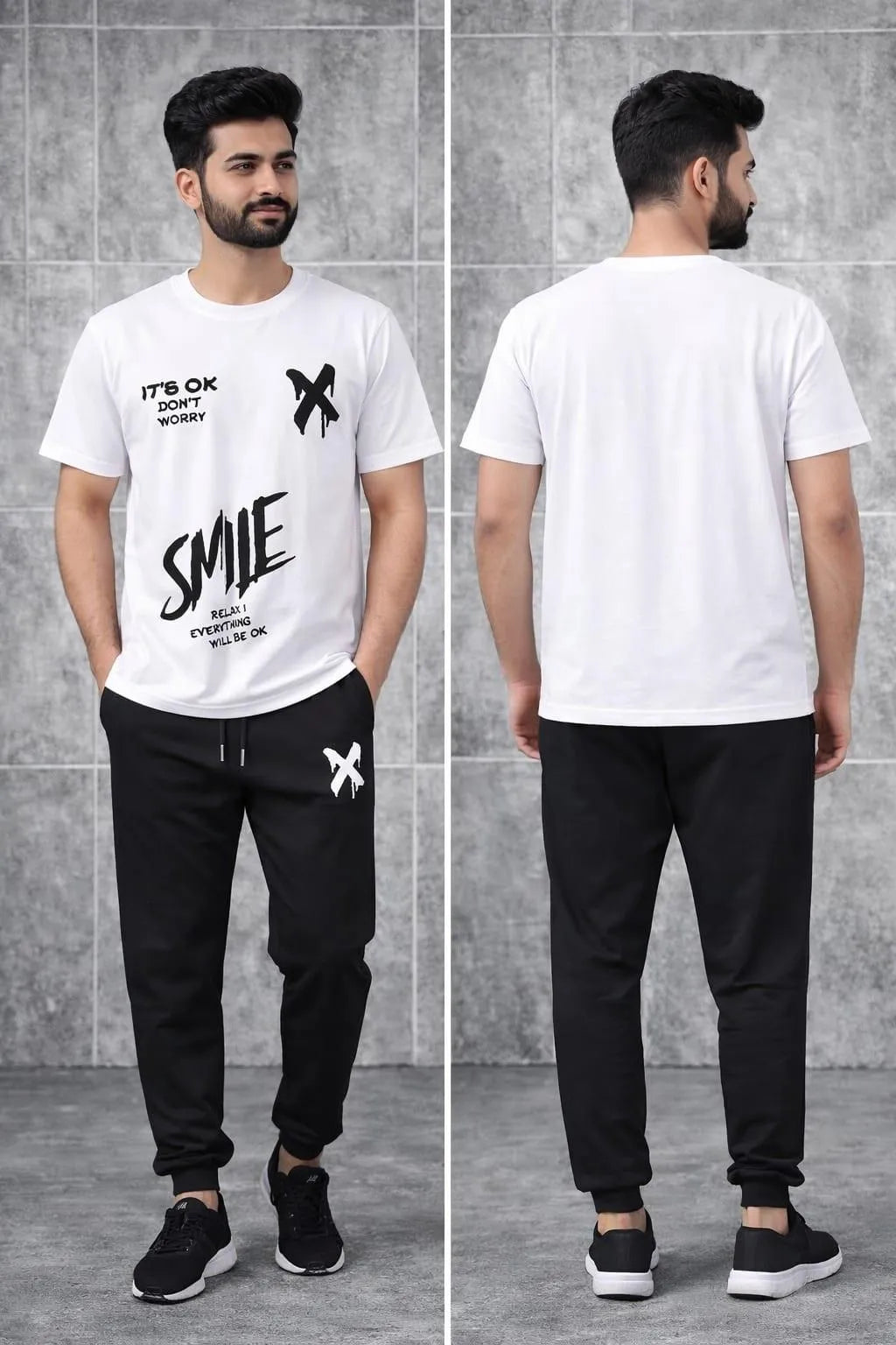 Trendy Logo-Printed Summer TracSuit For Men's