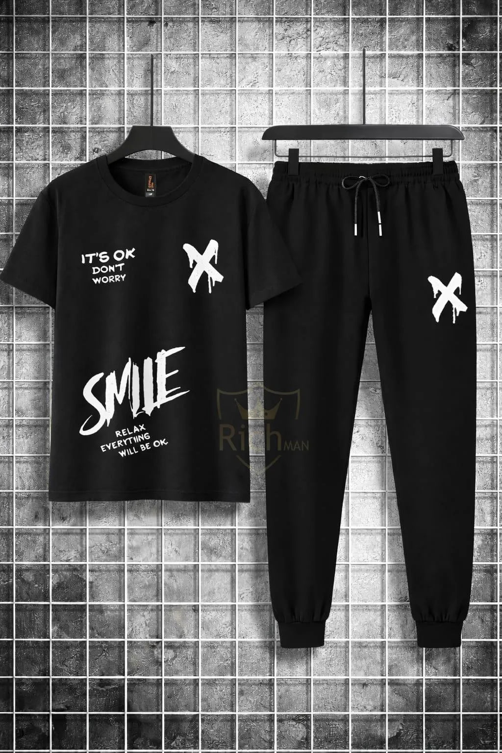 Trendy Logo-Printed Summer TracSuit For Men's