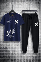 Trendy Logo-Printed Summer TracSuit For Men's