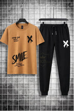 Trendy Logo-Printed Summer TracSuit For Men's