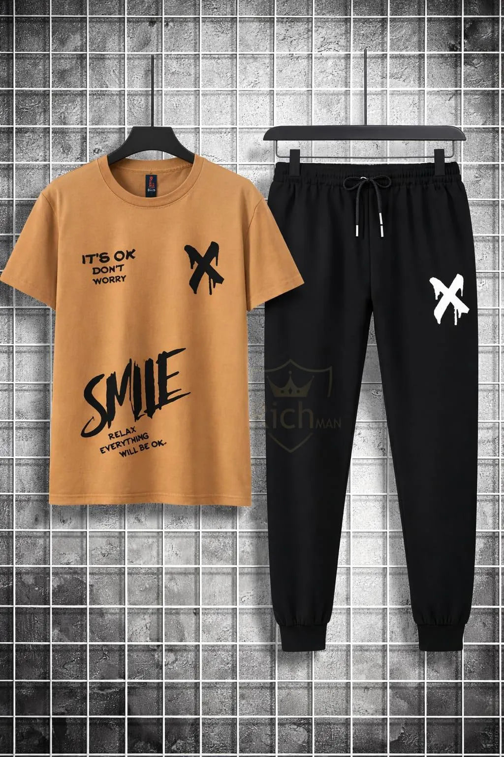 Trendy Logo-Printed Summer TracSuit For Men's