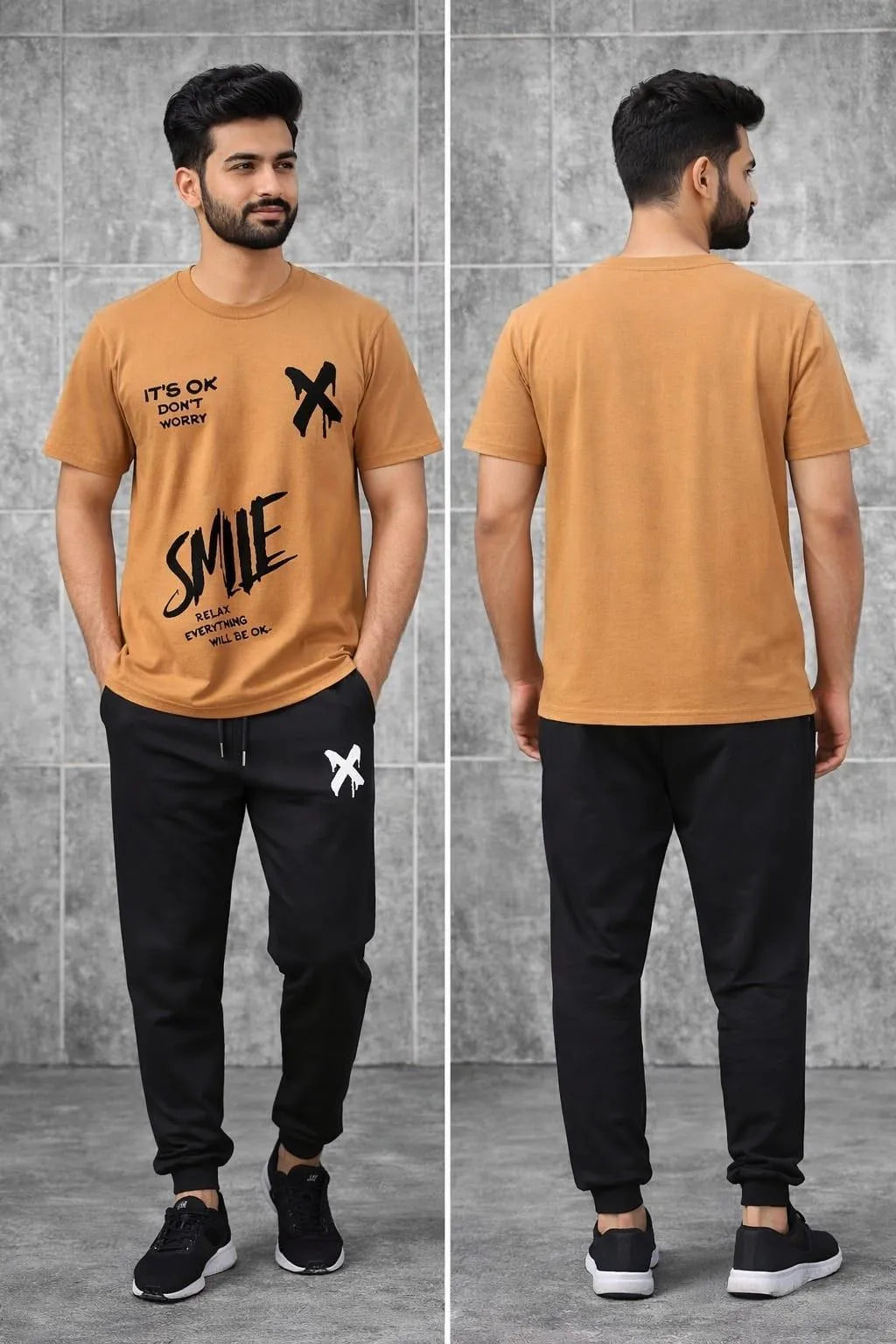 Trendy Logo-Printed Summer TracSuit For Men's