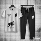 Trendy Logo-Printed Summer TracSuit For Men's