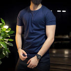 Premium Men's Jersey T-Shirt - 1 Pc, Round Neck, Plain Design