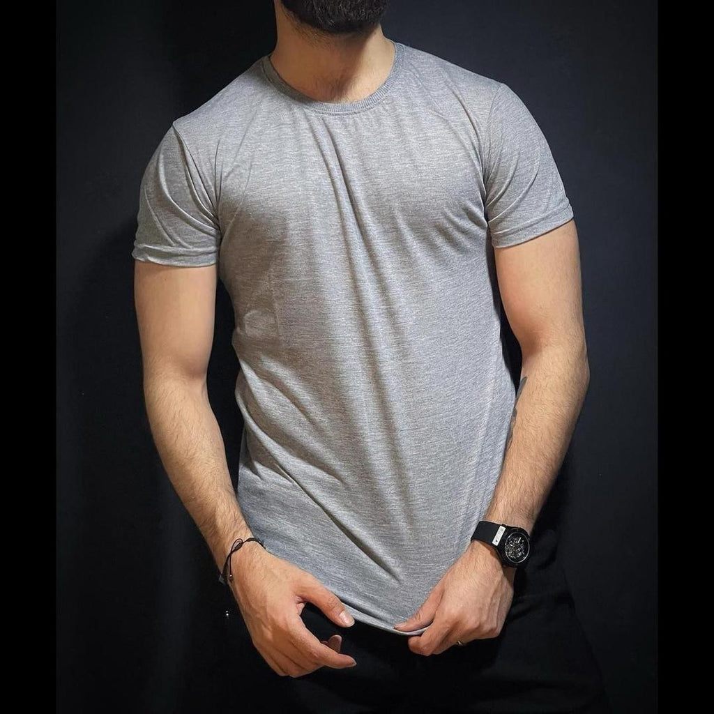 Premium Men's Jersey T-Shirt - 1 Pc, Round Neck, Plain Design