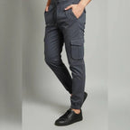 1 Pc Men's Cotton Plain Cargo Pants